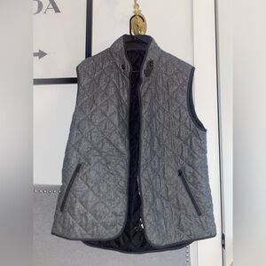 Paul Stuart Quilted Gray Vest